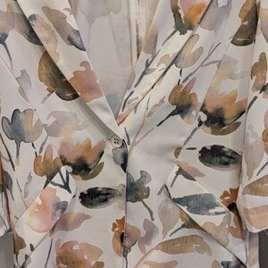 Floral Watercolor Blazer